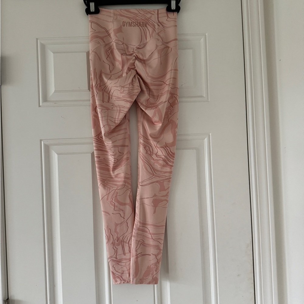 Gymshark GS Power Support leggings scrunch butt XS peach